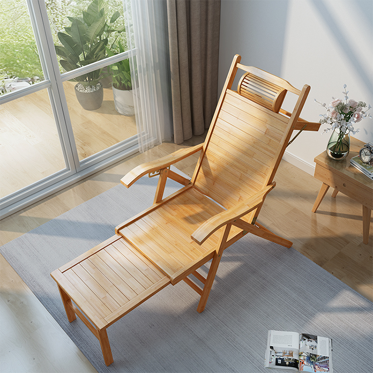 Outdoor Furniture Designer - Lekkie, nowoczesne krzesło bambusowe składane, leżak,
