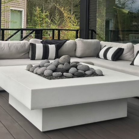 Outdoor Furniture Set With Fire Pit - Zestaw mebli ogrodowych z sofą, stół