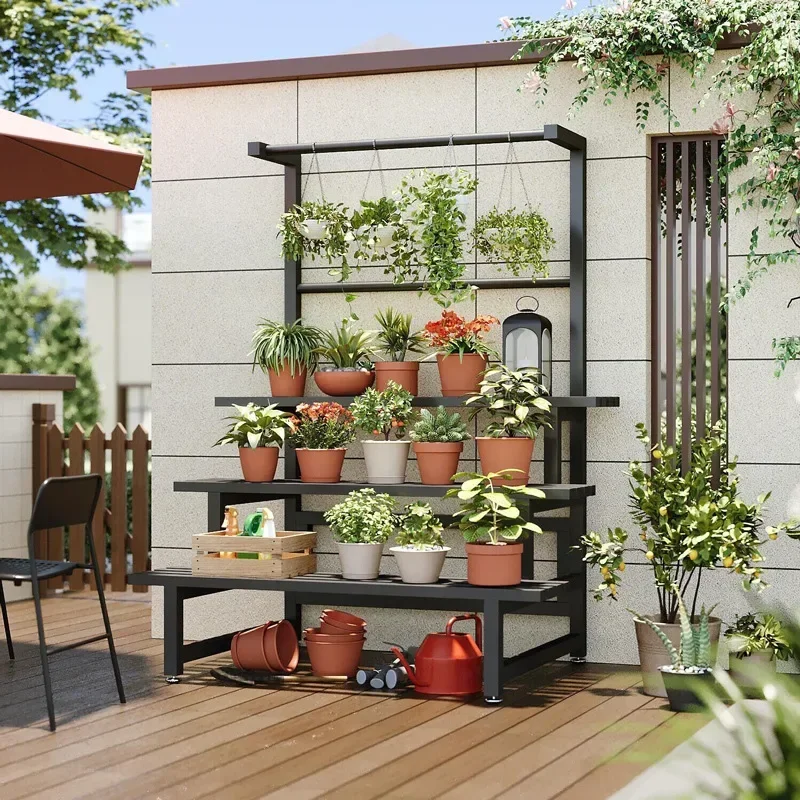 Warstwowa półka na rośliny uni – Outdoor Furniture Balcony recenzja i cena