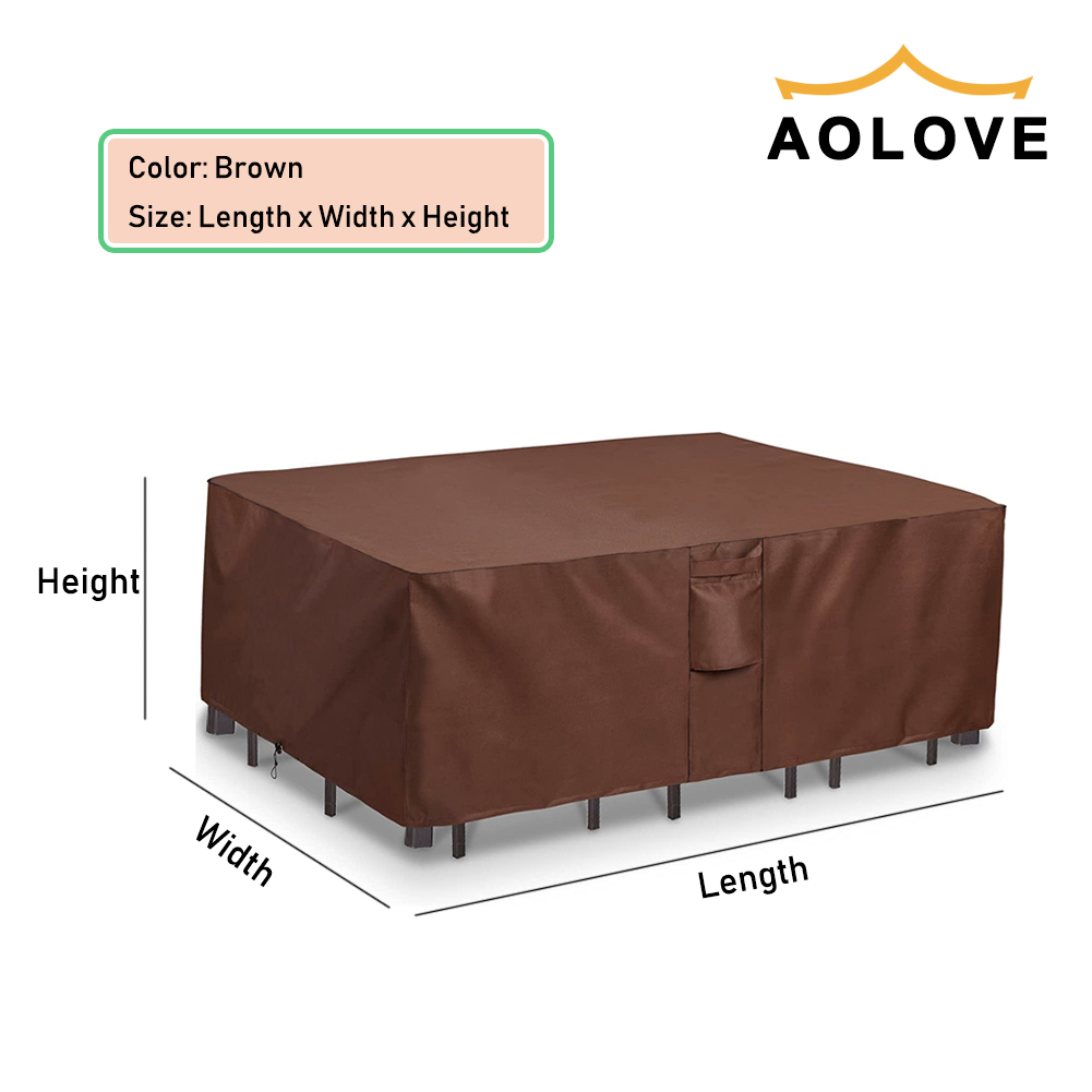 Brązowy 420D HEAVY DUTY zewnęt – Outdoor Furniture Sales recenzja i cena
