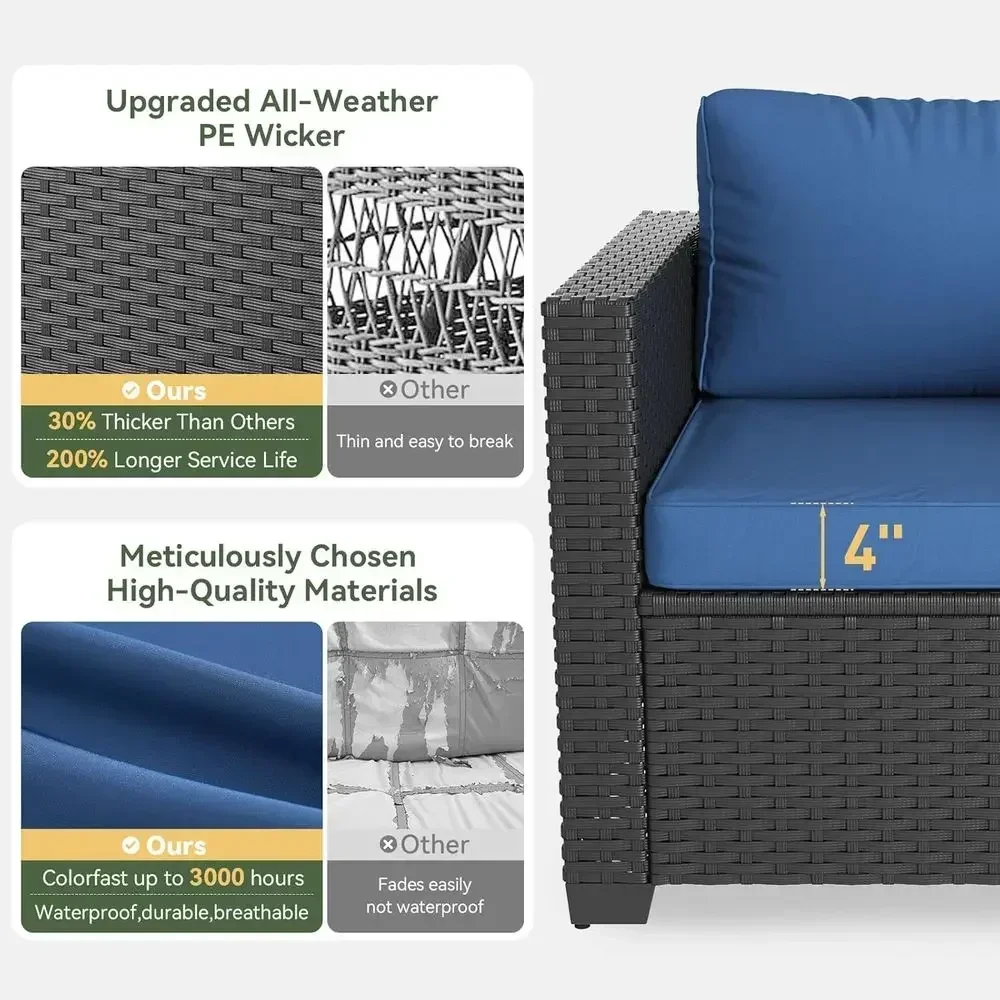 6-osobowy zestaw mebli ogrodow – Outdoor Furniture Set With Fire Pit recenzja i cena
