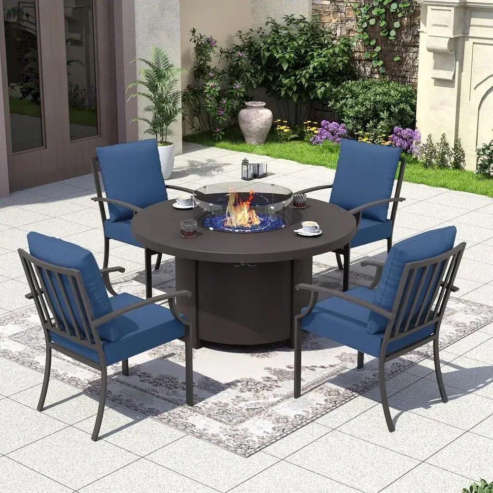 5-częściowy zestaw mebli ogrod – Outdoor Furniture Set With Fire Pit recenzja i cena