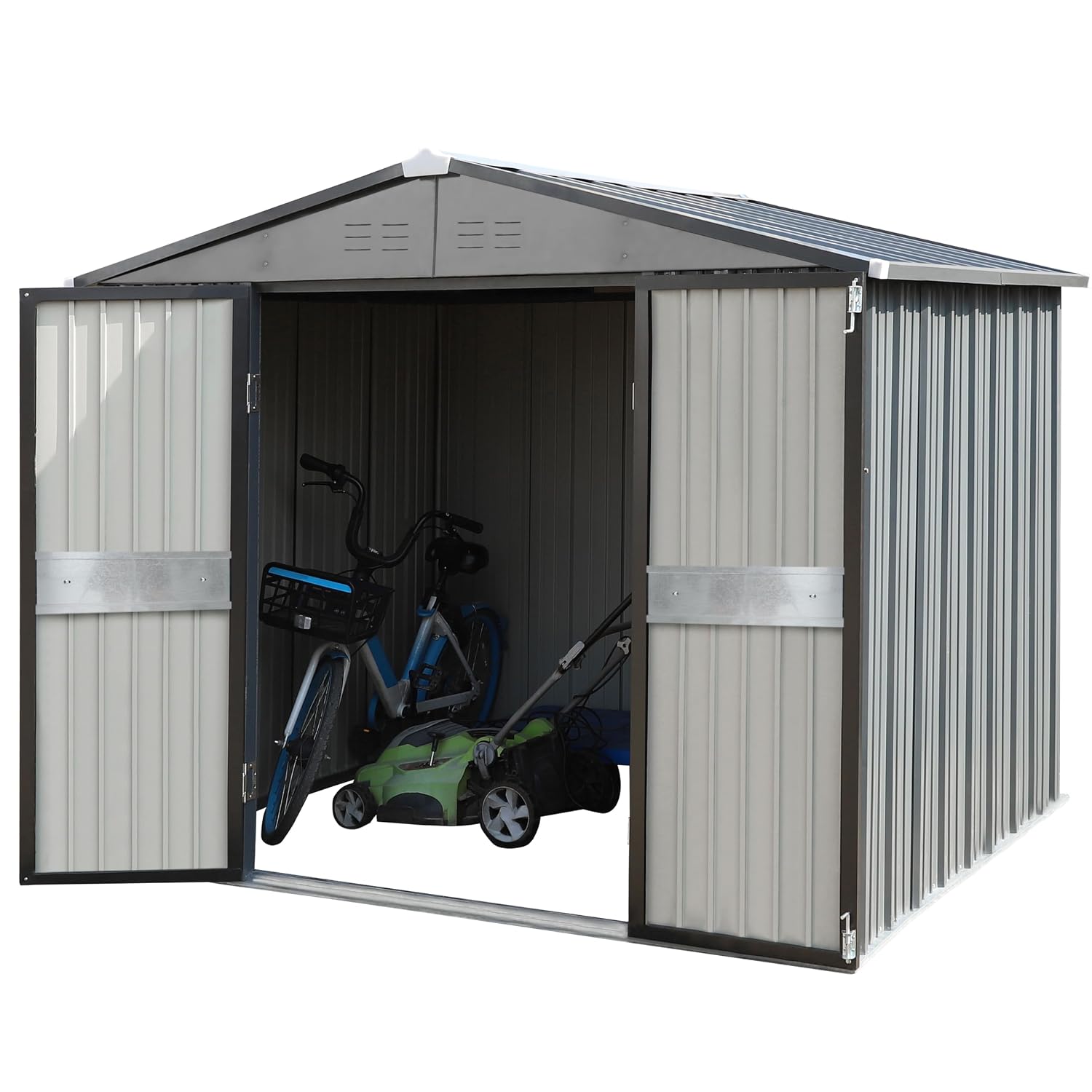 Szopa ogrodowa 3 x 3 m z podwó – Outdoor Furniture Metal recenzja i cena