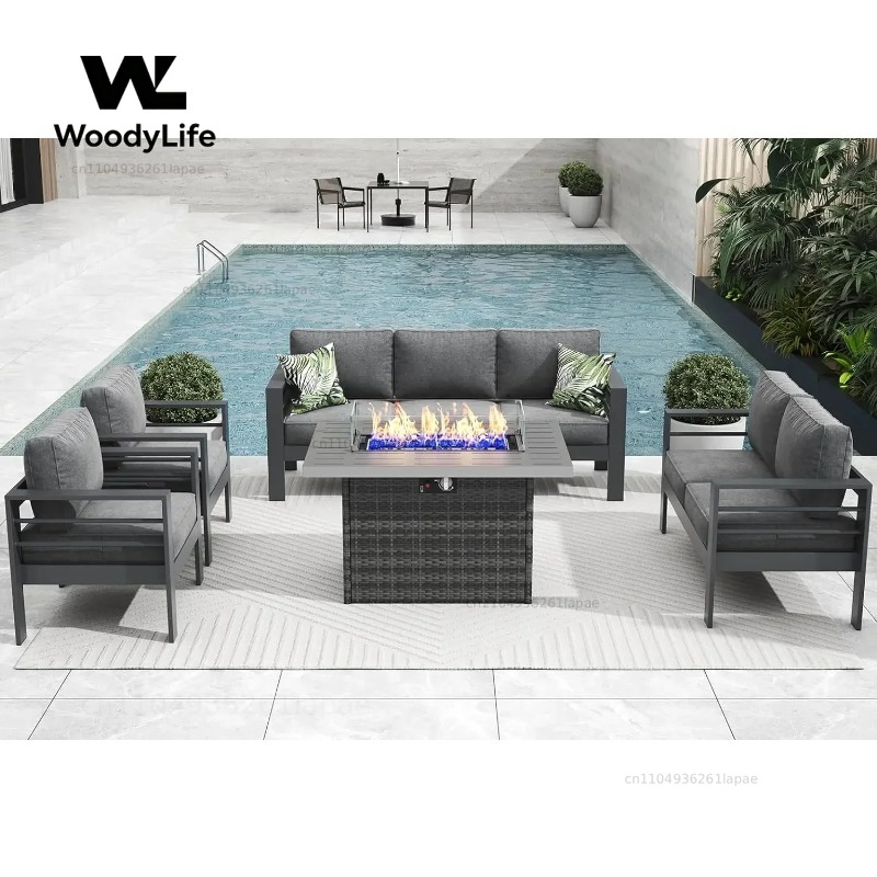 Zestaw mebli ogrodowych z nowo – Outdoor Furniture Set With Fire Pit recenzja i cena