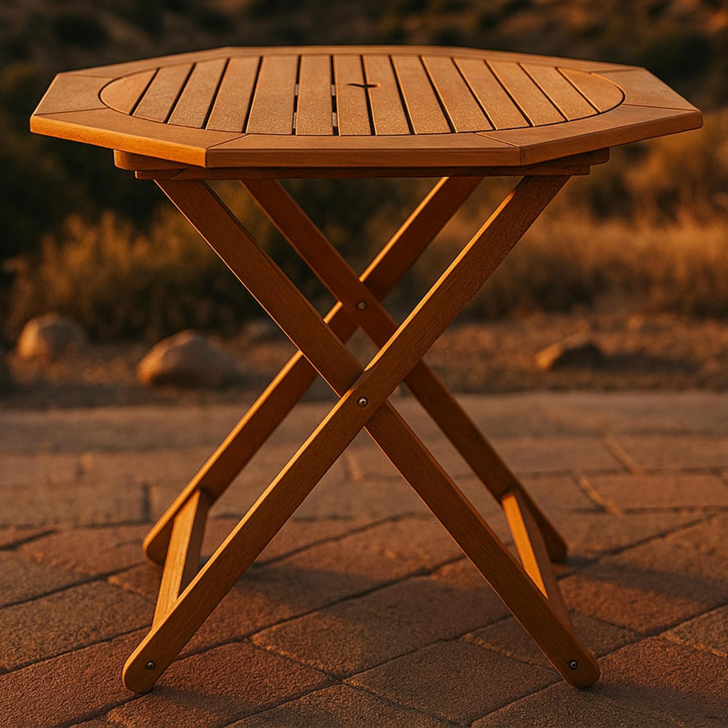 Składany stół ogrodowy z drewn – Outdoor Furniture Teak recenzja i cena