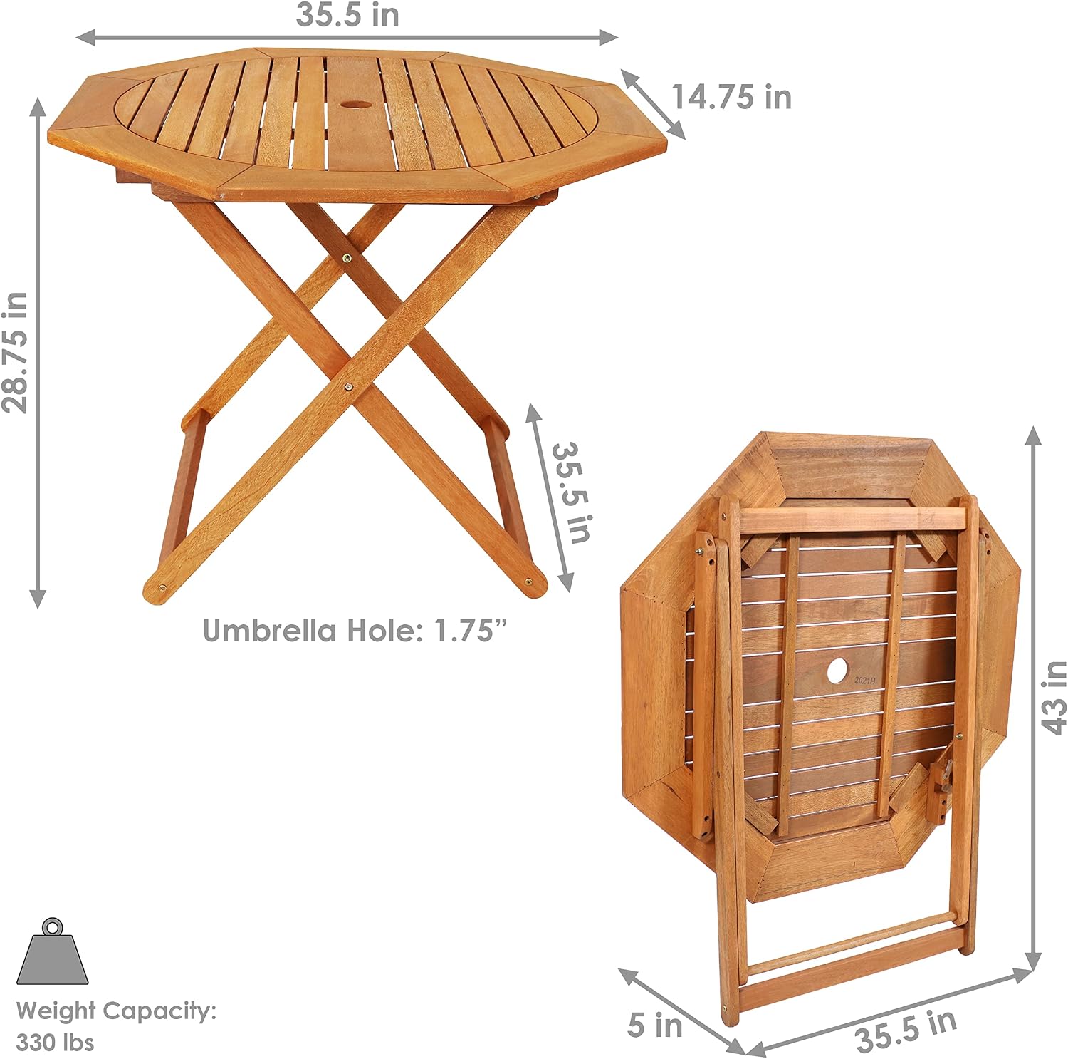 Składany stół ogrodowy z drewn – Outdoor Furniture Teak recenzja i cena