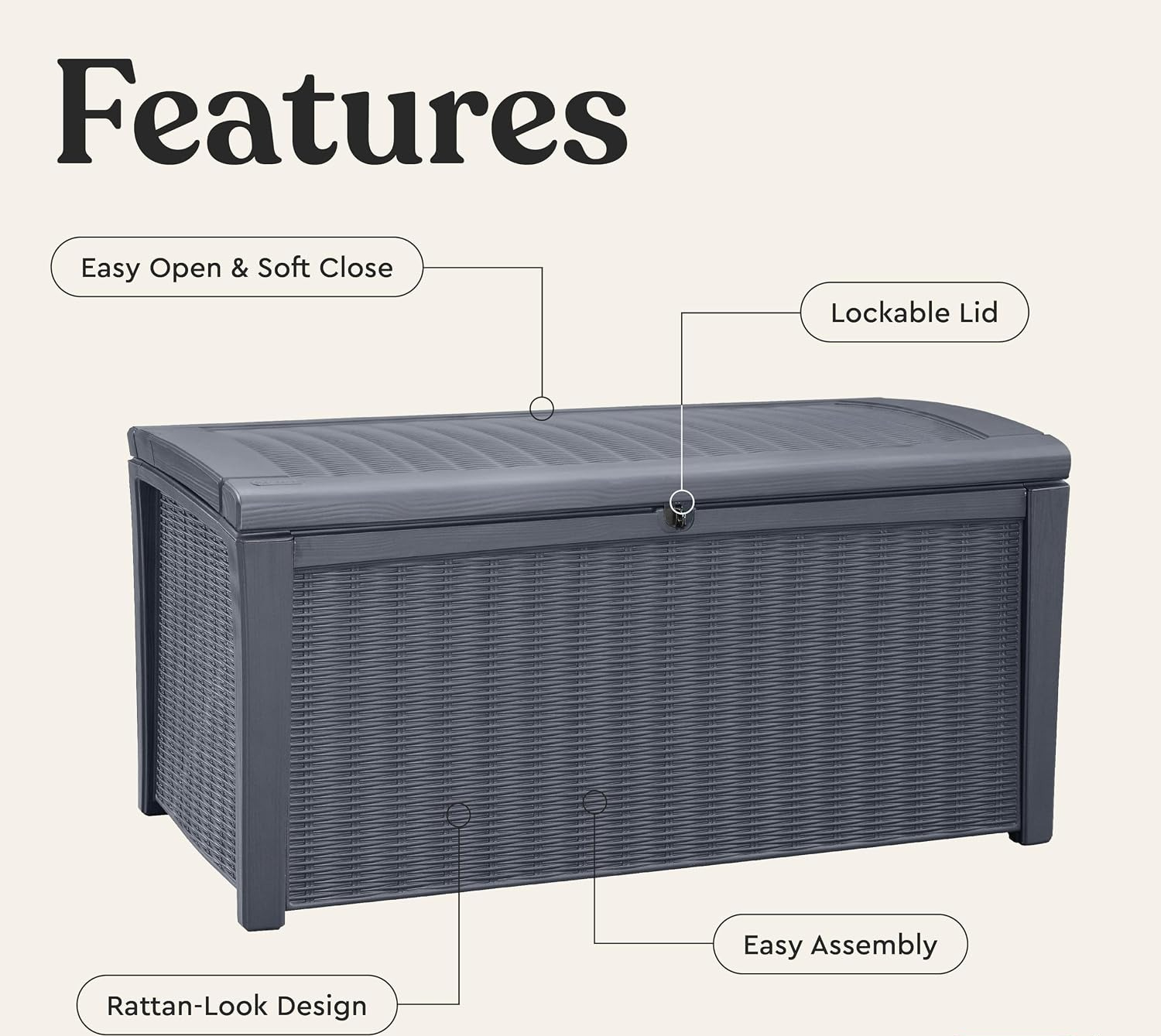 Skrzynia do przechowywania na  – Outdoor Furniture Rattan recenzja i cena