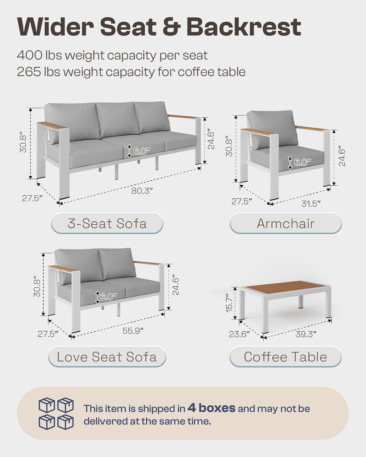 Aluminiowy dwuosobowy fotel og – Outdoor Furniture Balcony recenzja i cena