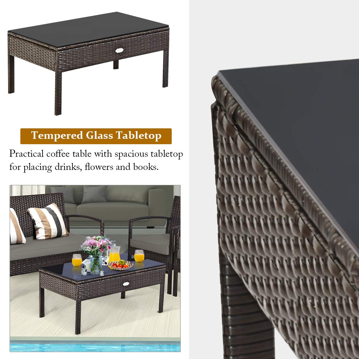 Zestaw mebli ogrodowych z wikl – Outdoor Furniture Balcony recenzja i cena