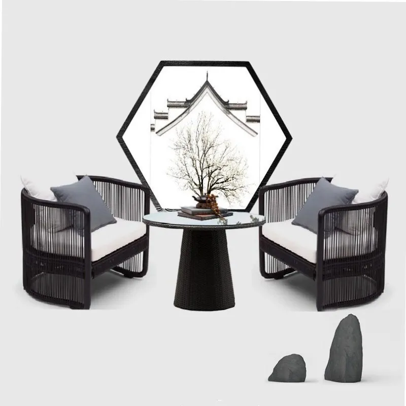 Zestaw mebli ogrodowych z ratt – Outdoor Furniture Teak recenzja i cena
