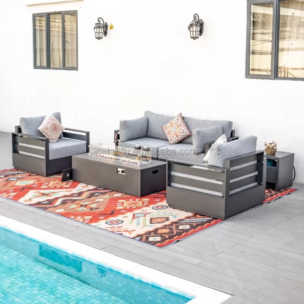 Zestaw mebli ogrodowych do wil – Outdoor Furniture Set With Fire Pit recenzja i cena