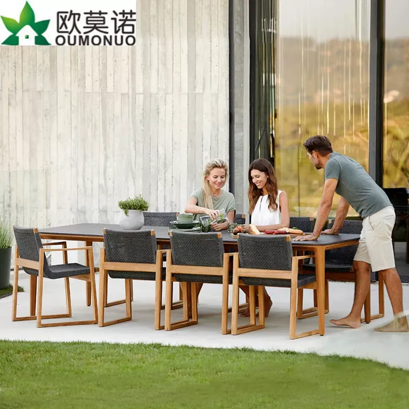 Zestaw mebli ogrodowych z ratt – Outdoor Furniture Teak recenzja i cena