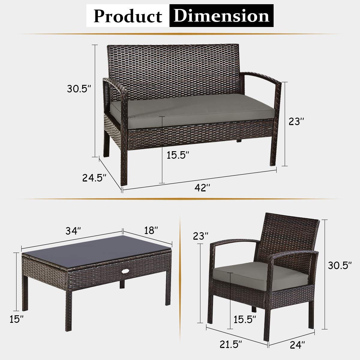Zestaw mebli ogrodowych z wikl – Outdoor Furniture Rattan recenzja i cena