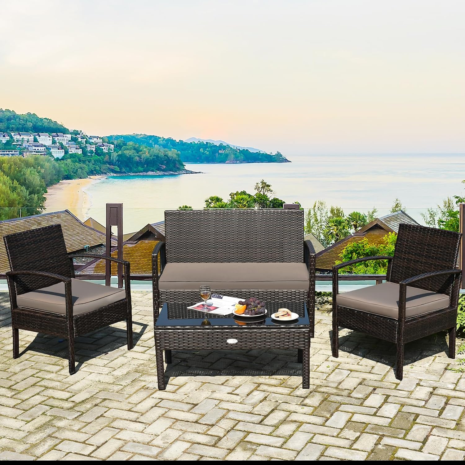 Zestaw mebli ogrodowych z wikl – Outdoor Furniture Rattan recenzja i cena