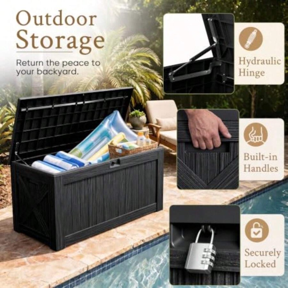 Skrzynia ogrodowa o pojemności – Outdoor Furniture Balcony recenzja i cena